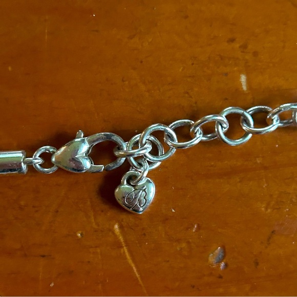 Brighton Square Pendant with Silver Hearts Necklace comes with Cloth Bag Retired - Picture 6 of 12